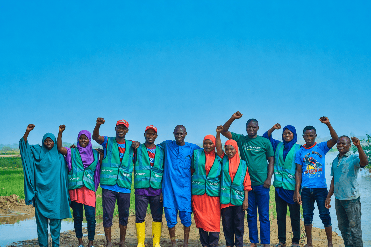 Group of community members